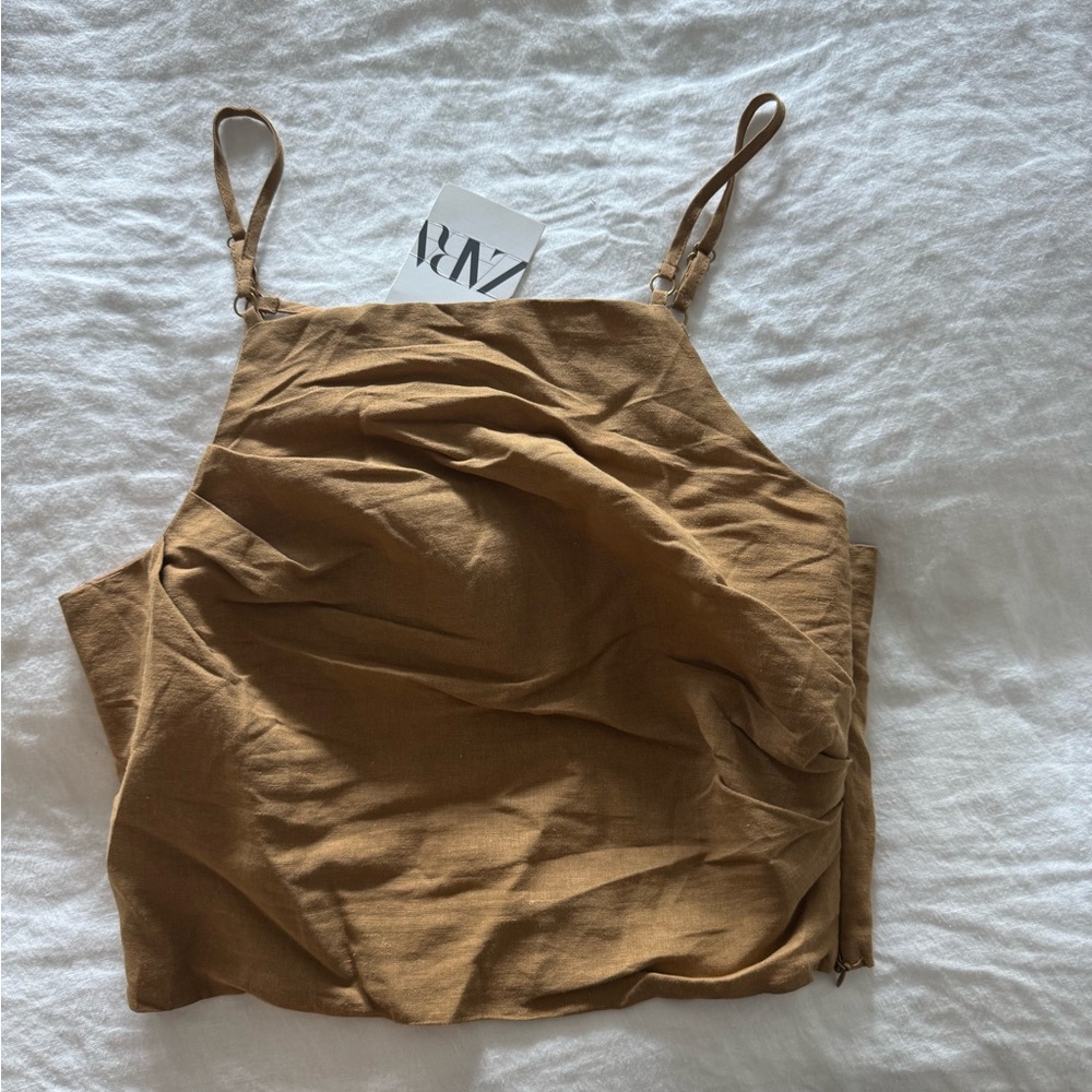 Zara Tan Camisole Top for Women